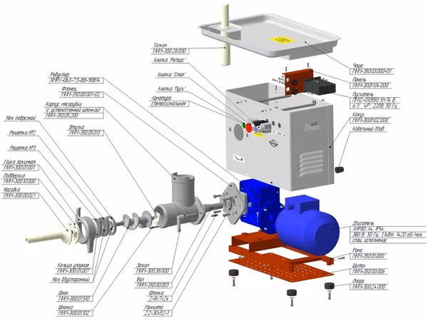 Промышленная мясорубка МИМ-300М